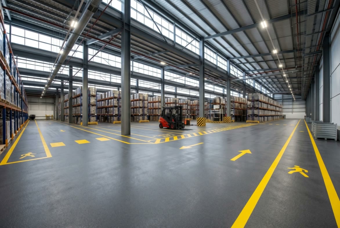 Industrial Floor Coating, a finished floor
